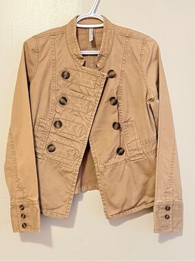 Old Navy Tan Cotton Military-Style Utility Jacket